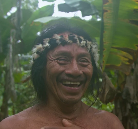 Smiling man from the Yasuni tribe